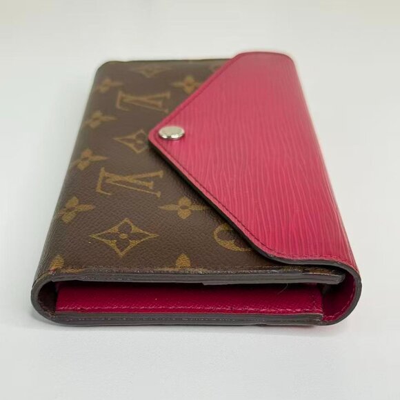 Louis Vuitton Monogram Canvas Wallet with Pink Accents and Classic LV Logo Desig - Picture 3 of 7